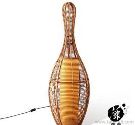 藤藝編織，光影詩篇 葫蘆型304落地?zé)酎c(diǎn)亮?xí)r尚中式家居